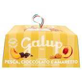 GALUP La Colomba Amaretto, cioccolato e pesca Colomba de Pâques à l'amaretto, au chocolat et à la pêche 750 g
