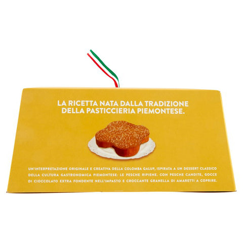 GALUP La Colomba Amaretto, cioccolato e pesca Colomba de Pâques à l'amaretto, au chocolat et à la pêche 750 g