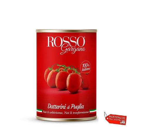 24x Rosso Gargano Datterini di Puglia Tomates des Pouilles boîte de 400 g