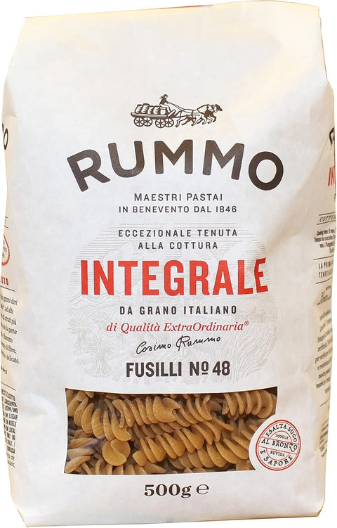 Rummo - Fusilli N.48  Intégrales Bronze Dessiné - 16 Paquets De 500 G