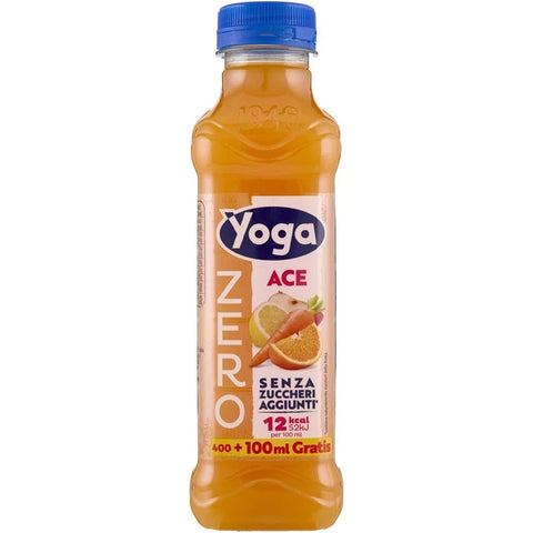Yoga Ace ZERO Boisson sans sucre et sans gluten, 12 x 500 ml