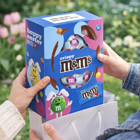 3x M&M'S CRISPY UOVO DI PASQUA Œuf en chocolat enrichi des célèbres bonbons croustillants M&M's 156 g