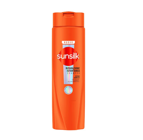 3x Sunsilk, Shampoo Riparazione Istantanea Shampooing pour cheveux abîmés, répare les cheveux dès la première utilisation*, formule enrichie d'un complexe réparateur aux peptides, vitamine C et huile d'amande douce, 250 ml