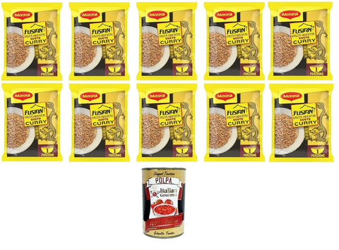 Maggi Curry Lot De 10 Pâtes Instantanées Et Épices Au Curry, 71 G, + Italian Gourmet Polpa 400 G