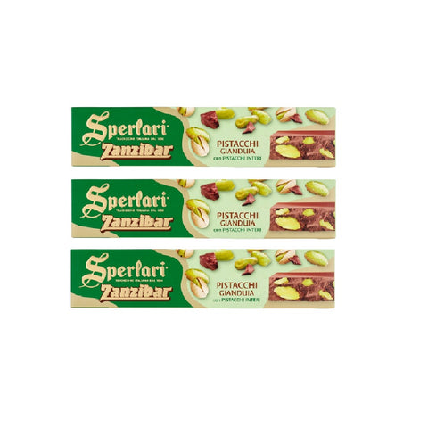 3x Sperlari Zanzibar Torrone pistacchi gianduia 200gr