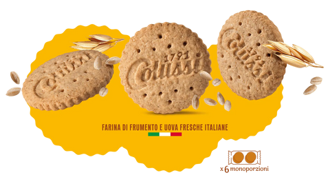 12x Colussi Biscotti Integrali con Chicchi di Orzo Biscuits complets aux grains d'orge 288 g