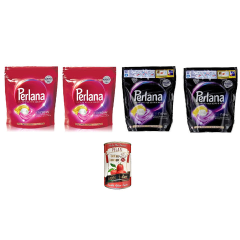 Lot De 2 Capsules Renew Perlana Renew Caps Black 2 Renew Coloured Caps + Italian Gourmet Pelati 400 G
