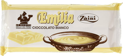 Emilia Tablette de chocolat blanc Zaini - 1000 g