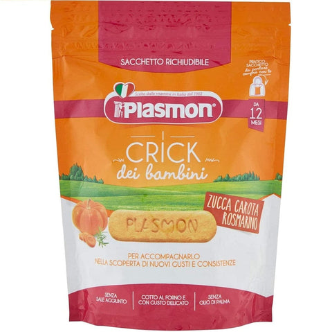 Plasmon Crick snack di Zucca carota e rosmarino Potiron Carotte et Romarin Snack 100g