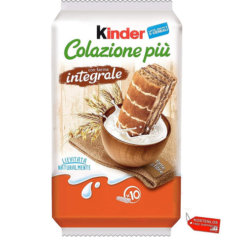 6x Kinder Colazione Più INTEGRALE Collation sucrée complète italienne 290g