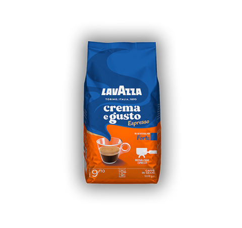 Lavazza Espresso Crema e Gusto Forte en grains de café grani (1Kg) –  Italian Gourmet FR