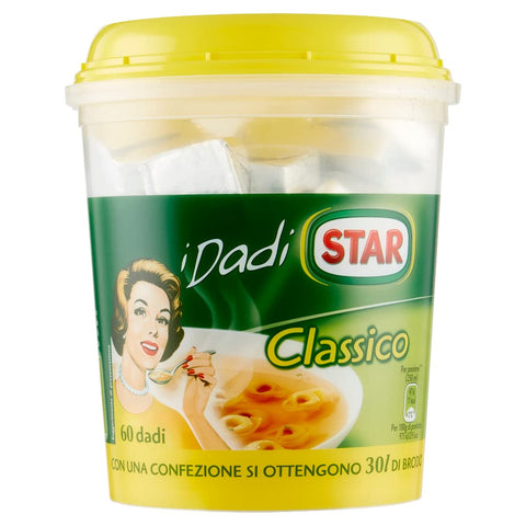 Cubes de bouillon Star I Dadi Classico pour bouillon Pack de 60 cubes 600g