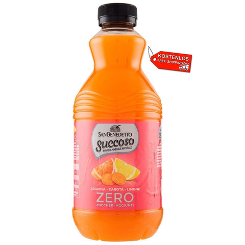 12x San Benedetto Zero Succoso ACE PET sans sucre 90cl jus de fruits jus