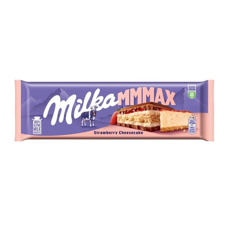 Milka Strawberry Cheesecake tablette de chocolat 300g