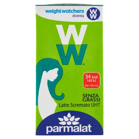 Parmalat Weight Watchers Latte Scremato Lait écrémé UHT Lait Long Life Tetrapak 500 ml