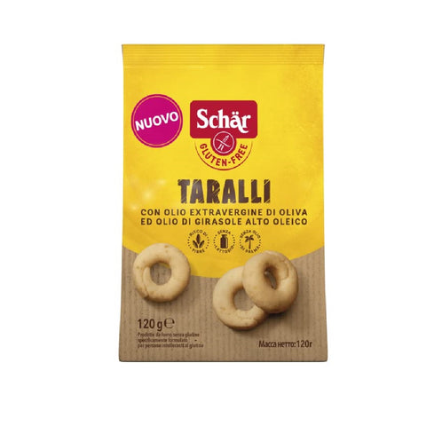Schär Taralli sans gluten à l'huile d'olive extra vierge Snack salé sans gluten 120g