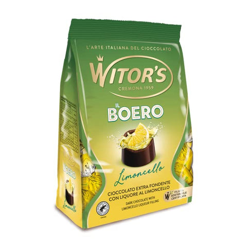 Witor's Il Boero Extra Dark Chocolate fourré de Limoncello Liqueur Chocolate Praline 200g pack