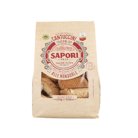 Sapori Cantuccini Toscani IGP Alle Mandorle 250g - Saveurs Toscane Cantuccini IGP Aux Amandes