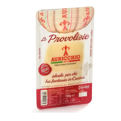 Auricchio Le Provolizie Provolone Piccante Fromage Épicé Tranché au Lait 100% Italien 100g