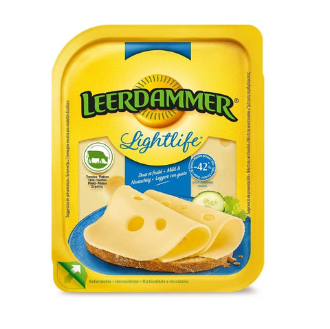 Leerdammer Lightlife Sliced Fromage Sans lactose et convient aux végétariens Paquet de 100g