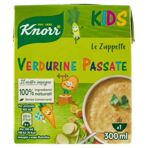 Knorr Kids Le zuppette verdurine passate soupe pour enfants 300ml