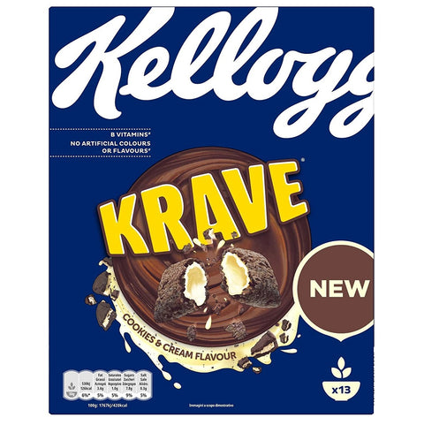 Kellogg's Krave Cookies & Cream Flavour Des céréales 410g