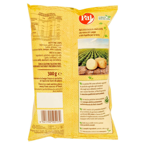 Pai Classica transparent chips Patatine salted potato chips 300g