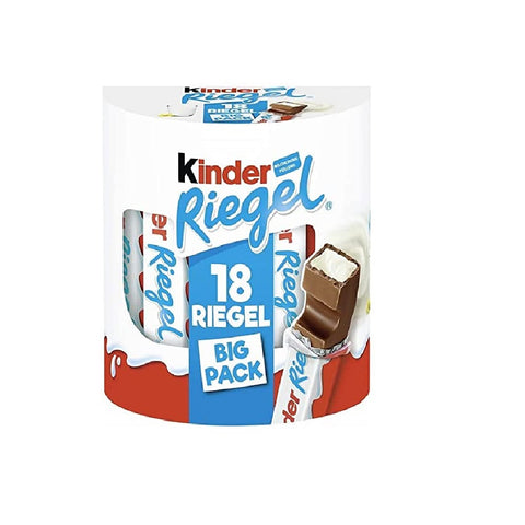 Barres de chocolat Ferrero Kinder 18 barres emballées individuellement 21g