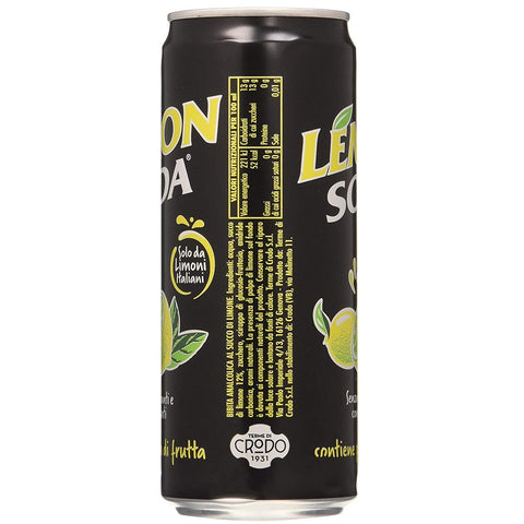 72x Lemonsoda Boisson gazeuse italienne au citron 33cl canettes jetables