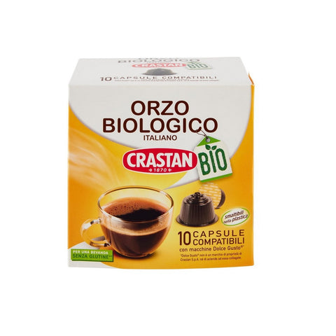 Crastan Orzo Biologico 10 capsules de café d'orge BIO pour Dolce Gusto