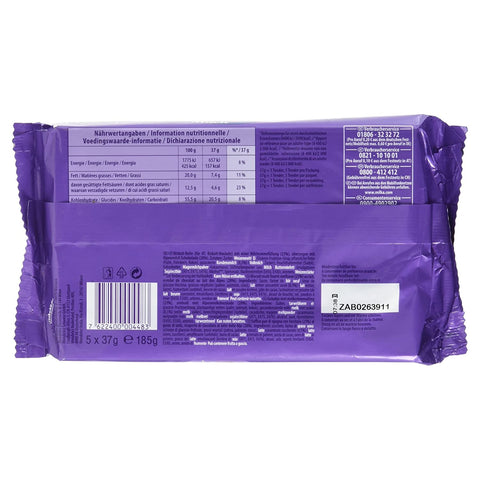 Milka TENDER Latte lait pack de 5x37g