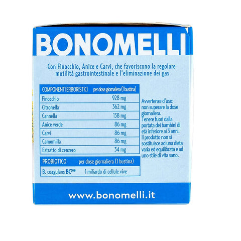 Tisane Bonomelli Tisana Probiotico Sgonfiante au fenouil, anis et cumin 10 filtres