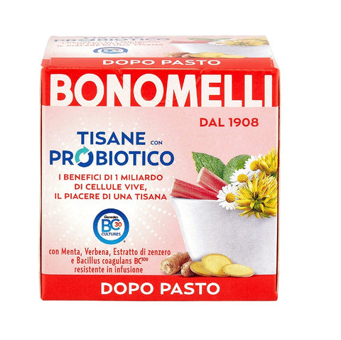 Bonomelli Tisana Probiotica Tisane Dopo Pasto à l'extrait de menthe,  verveine et gingembre 10 filtres
