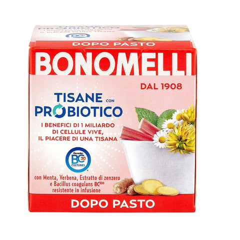 Bonomelli Tisana Probiotica Tisane Dopo Pasto à l'extrait de menthe, verveine et gingembre 10 filtres