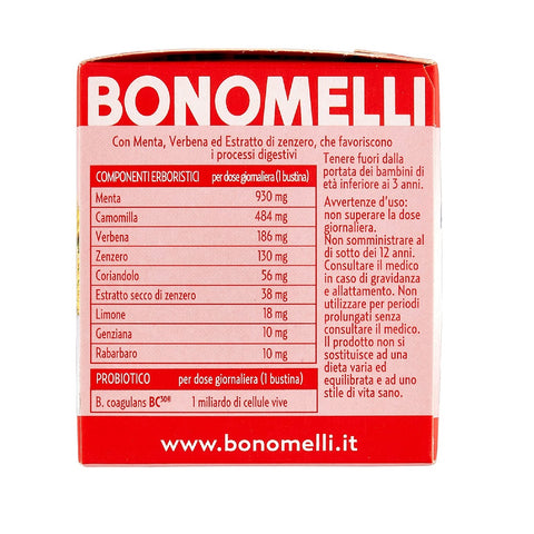 Bonomelli Tisana Probiotica Tisane Dopo Pasto à l'extrait de menthe, verveine et gingembre 10 filtres