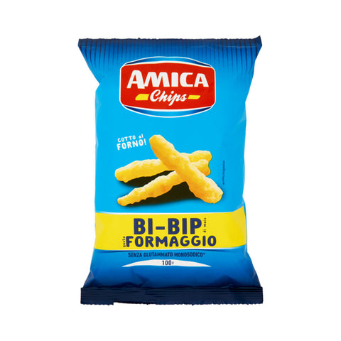 Amica Chips Bi-Bip Croccantino Formaggio Patatine Chips Croquantes Au Fromage 100g