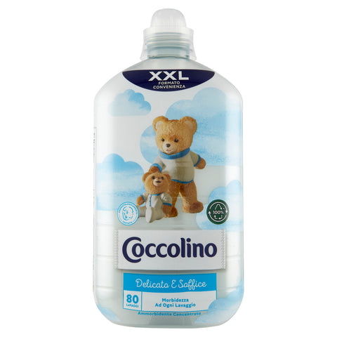 Coccolino Ammorbidente Delicato e Soffice XXL Adoucissant Liquide Concentré 80 Blanchisseries 2LT