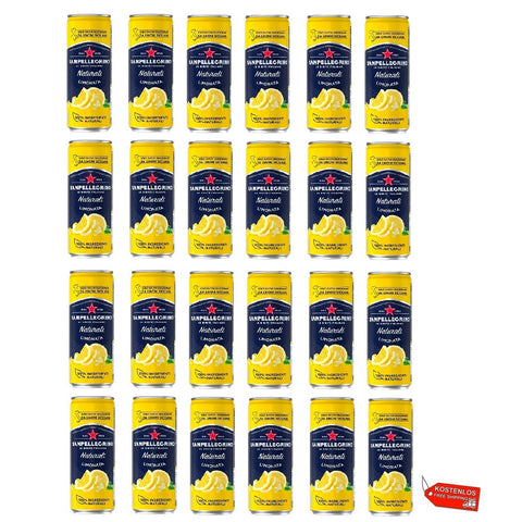 24x San Pellegrino Limonata Naturali Limonade 33cl