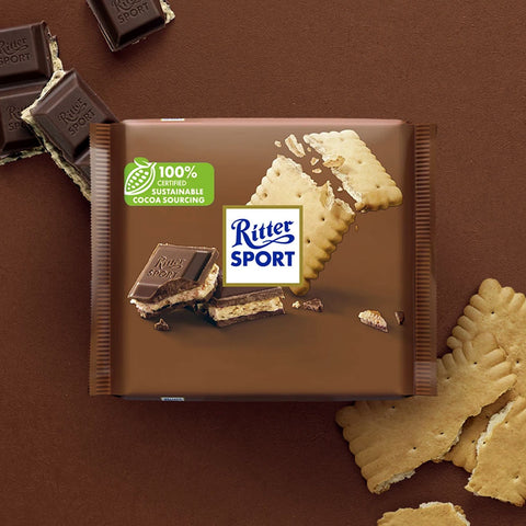 3x Ritter Sport Biscotto Biscuit 100g