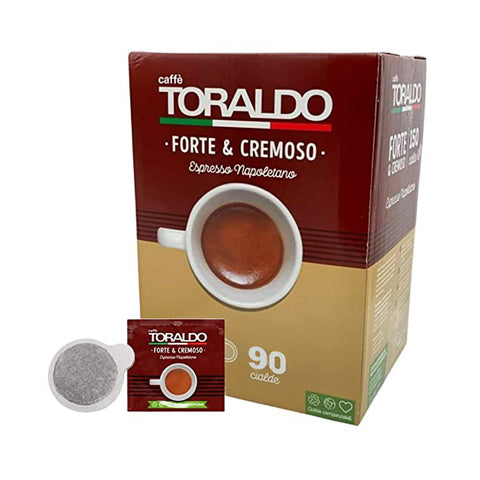 Toraldo Forte et Cremoso Box 90 dosettes de café ESE44