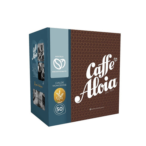 ALOIA CAFFE' Box 50 Cialde DECAFFEINATO DÉCAFÉINÉ Cialde ESE  Kaffeepads