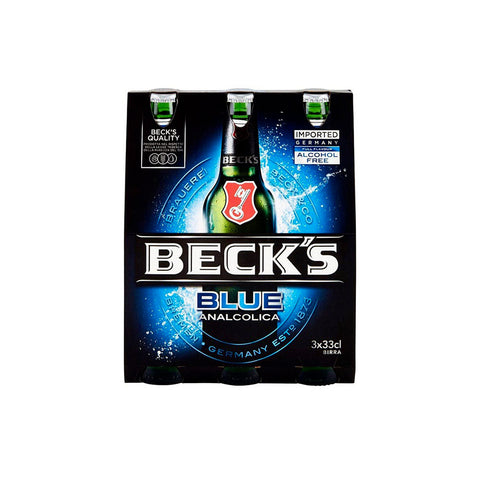 Beck's Blue Birra Analcolica Non Alcoholic Golden Beer 33cl - Italian Gourmet UK