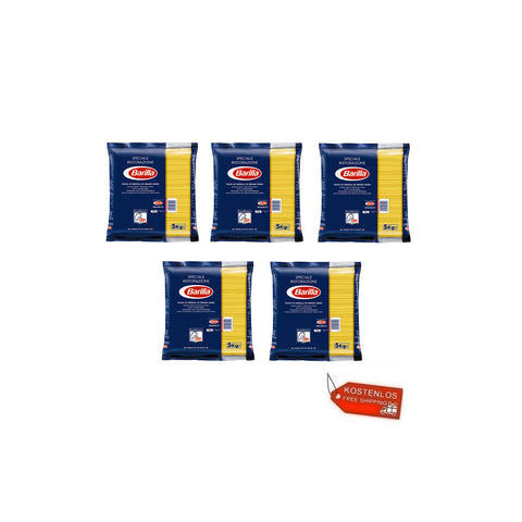 5x Barilla Spaghetti Pasta Speciale Ristorazione 5Kg