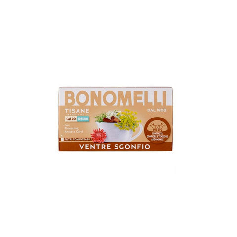Bonomelli Herbal tea 32g Bonomelli Tisane Ventre Sgonfio herbal tea with fennel anise and ginger extract 16 filters 8001840389913