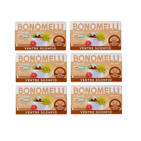 Tisane Bonomelli Tisane Ventre Sgonfio à l'extrait d'anis fenouil et g –  Italian Gourmet FR