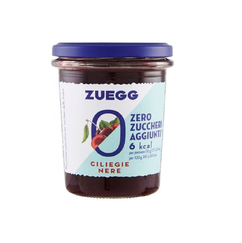Zuegg Zero Zuccheri Aggiunti Ciliegie nere 220gr - Zuegg Zéro Sucre Ajouté Cerises Noires