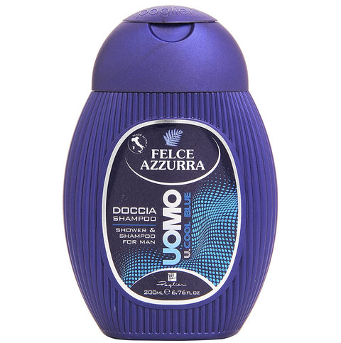Felce Azzurra - Doccia Shampoo, Uomo, Cool Blue, 2 in 1 Shampoing Douche 250ml