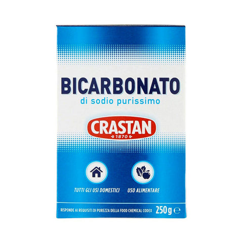 Crastan Bicarbonato di Sodio Puro Pure Sodium Bicarbonate 250g - Italian Gourmet UK