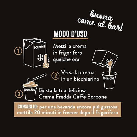 Borbone Crema fredda al caffè Crème froide au café 550g – Italian