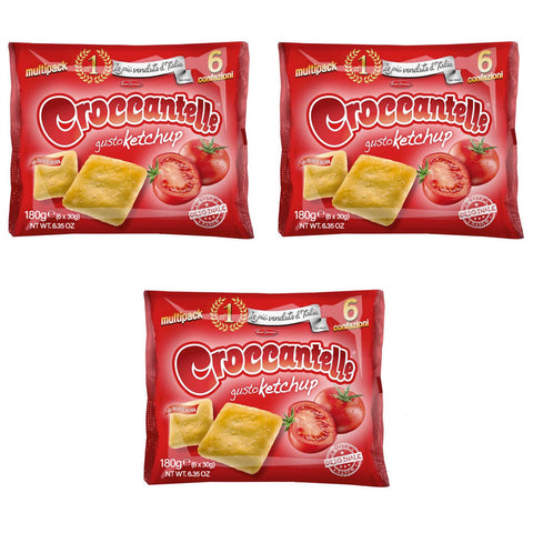 Croccantelle Multipack Snack Gusto Ketchup 180g
